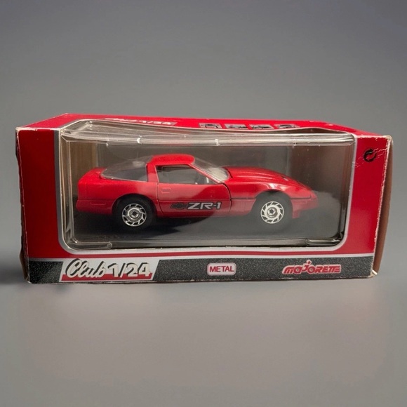 Majorette Club 1/24 Scale Red Chevrolet Corvette ZR-1 USA-1 Plates. Original Box - Picture 1 of 8